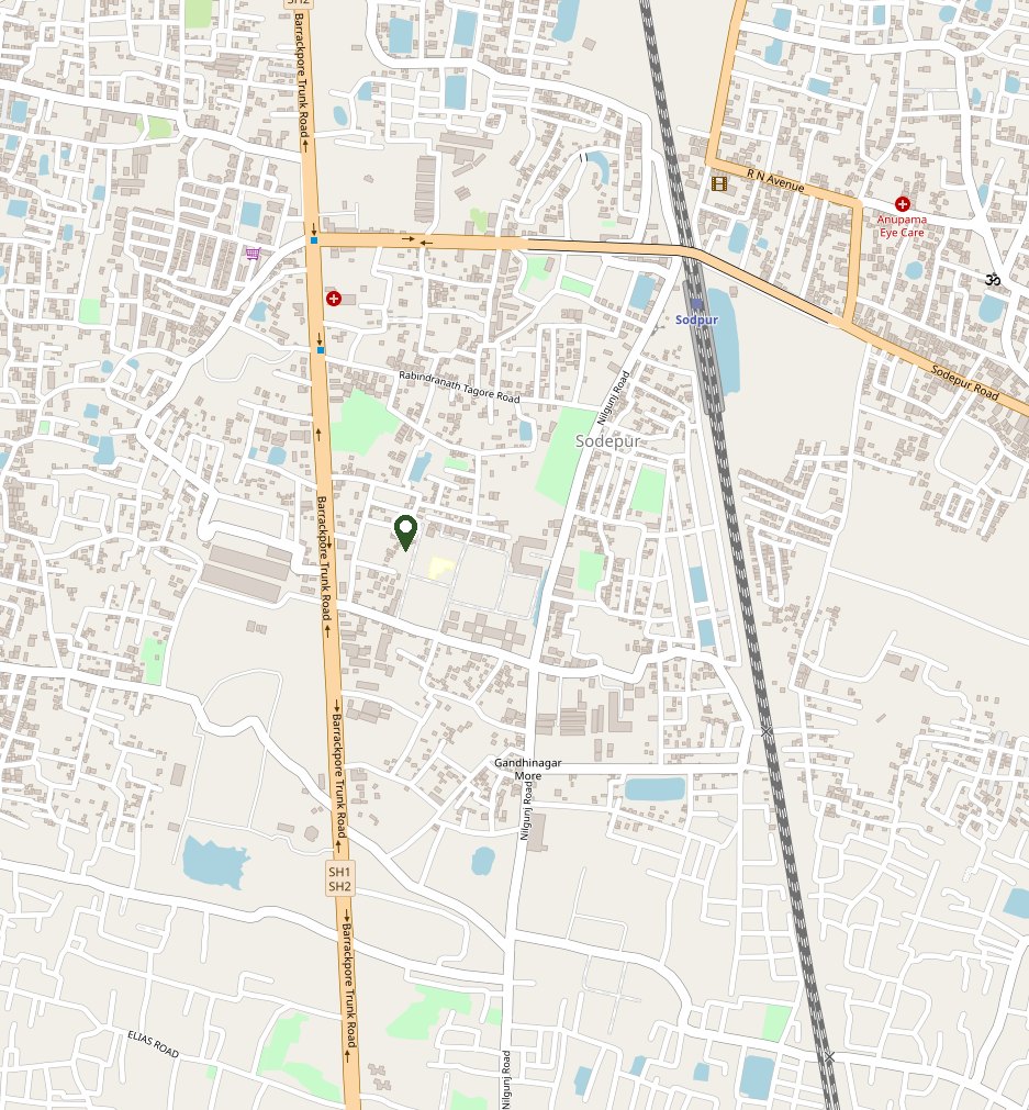 Map of Guru Nanak Institute of Technology, Sodepur